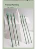 Wheat Nylon Hair Flat Head Brush Set for Digital Oil & Watercolor Painting