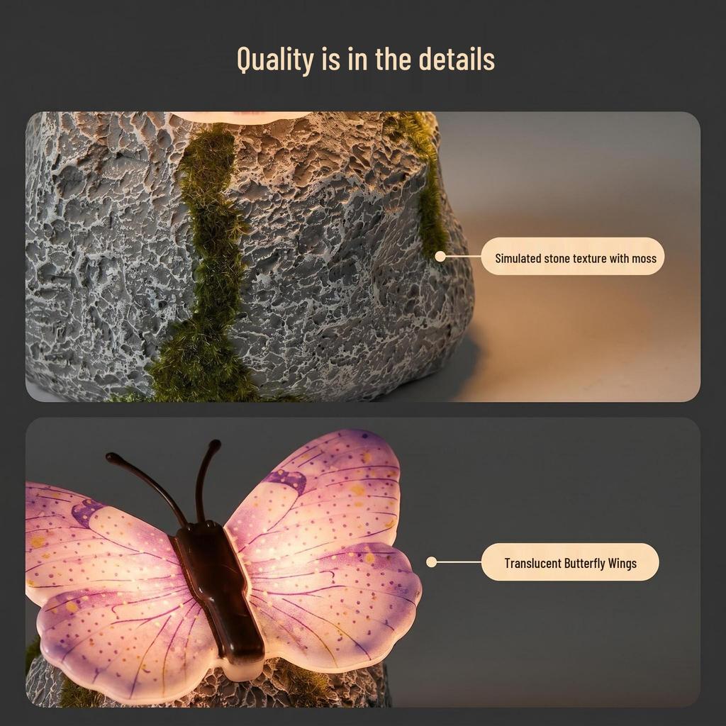 Fiberglass Butterfly Sculpture: Outdoor Garden & Lawn Decoration