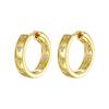 Trendy Zirconia Heart Inlaid Earrings: Luxurious Gold & Silver Studs for Women