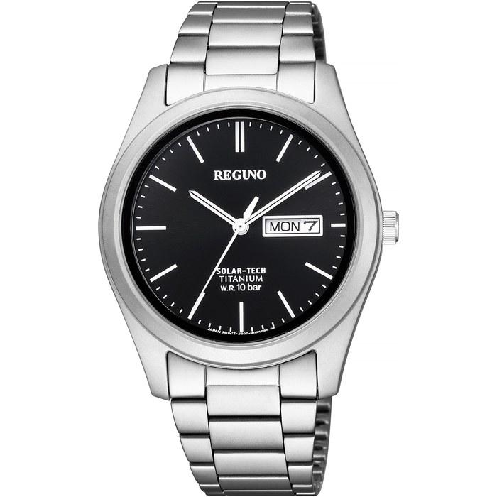 [Citizen] Reguno Solar Tech Титановые часы KM1-415-51 Мужские Черные