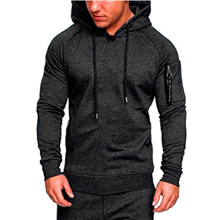 Nowa męska sportowa i rekreacyjna bluza typu pulower w kamuflażu, kamuflażowy top sublimowany