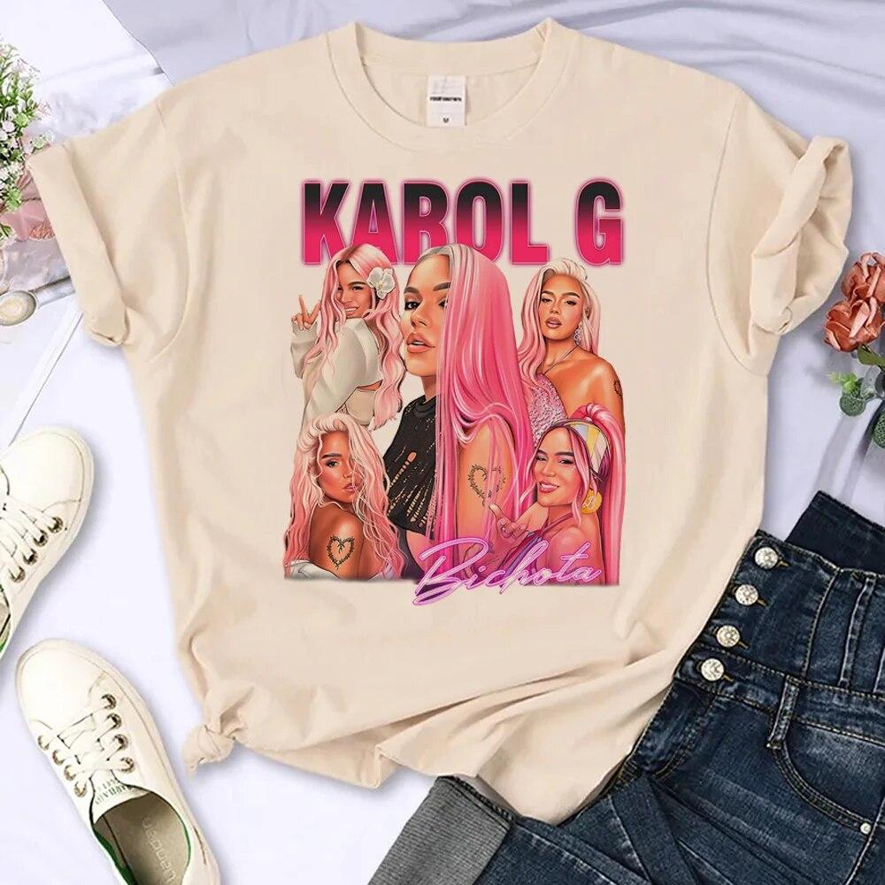 

Karol g футболка женская Y2K футболки девушка 2000-х одежда унисекс 4XL