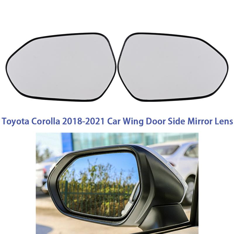 For Toyota Corolla 2018- Car Heated Wing Door Side Mirror Lens Exterior Rearview Mirror Glass