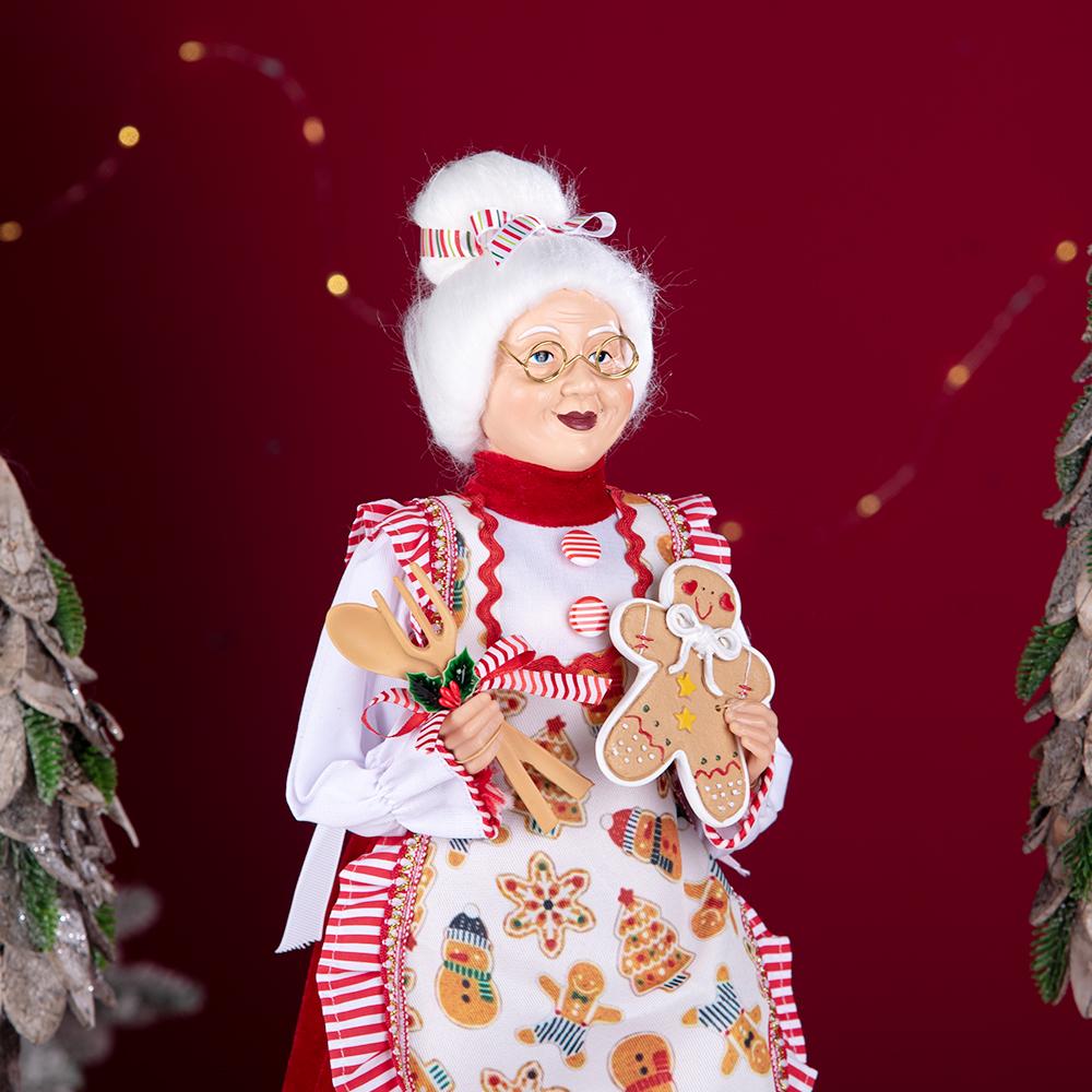 Christmas Baker Mrs. Claus Plush Ornament