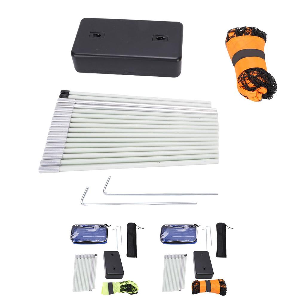 Portable Badminton Net Quick Setup Standard Badminton Net with Freestanding Base for Beach Backyard 