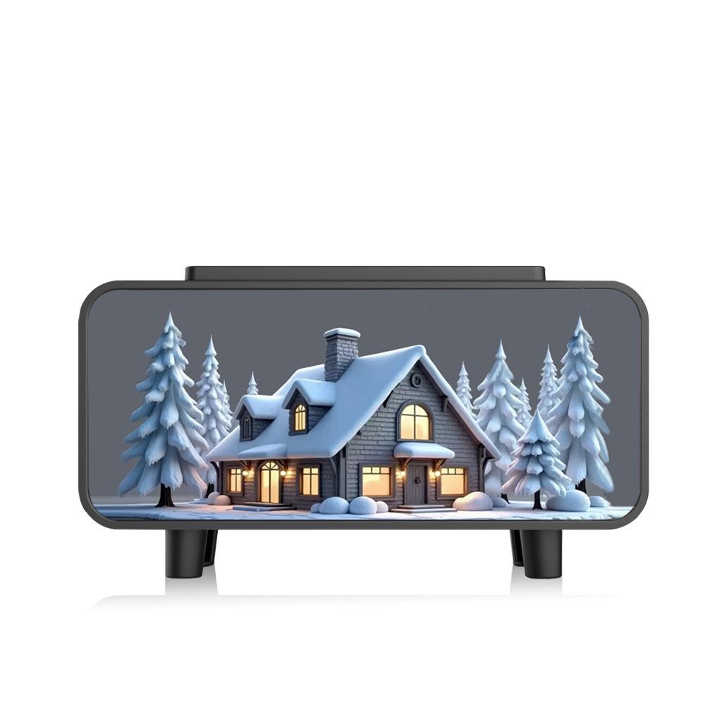 2025 Fireplace Flame Humidifier & Aroma Diffuser with Automatic Spray and Atmosphere Light for Home & Bedroom