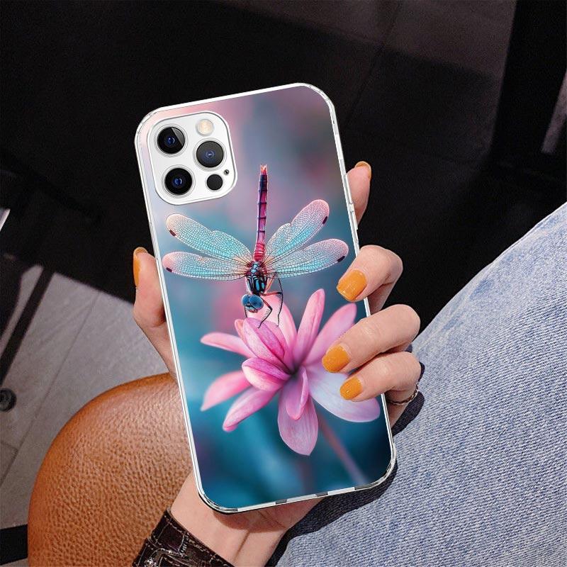 Beautiful Dragonfly Enthusiasts Phone Case For iPhone 17 Air 16 Pro Max 16E 15 + 14 Plus 11 12 13 Mini 7 8 SE Gift Print Cover F
