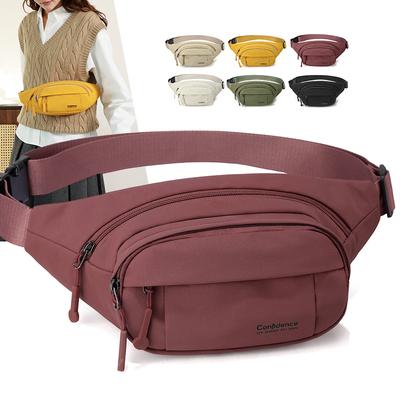 Hrudní taška Lehká nylonová crossbody taška Taška přes pas s velkou kapacitou Taška přes rameno