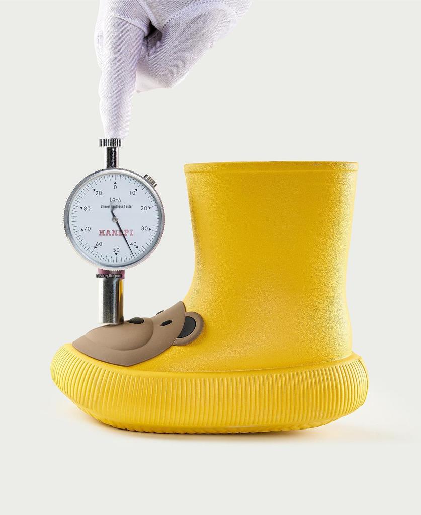 Happy Mary Kids' Waterproof Cartoon Rain Boots with Velvet Lining - Spring/Autumn Collection