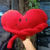 Ins Sofa Cute Red Heart-shaped Pillow Bedroom Headboard Living Room Niche Plush Wedding Cushion Heart-shaped Pillow Ornament