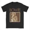 Davids Bowied Unisex Damen Kurzarm T-Shirt Neuheit T-Shirts Rundhals Lässige und Lockere T-Shirts Baumwolle Heißer Verkauf Top