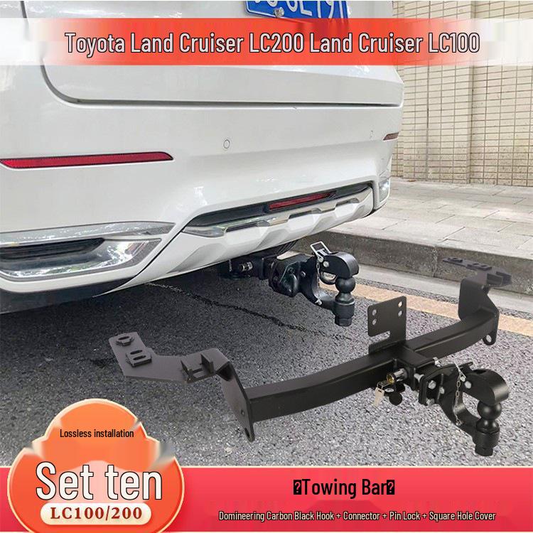 Compatible Tow Hook for Toyota LX570, Land Cruiser LC200, and FJ Modified Trailer Bars