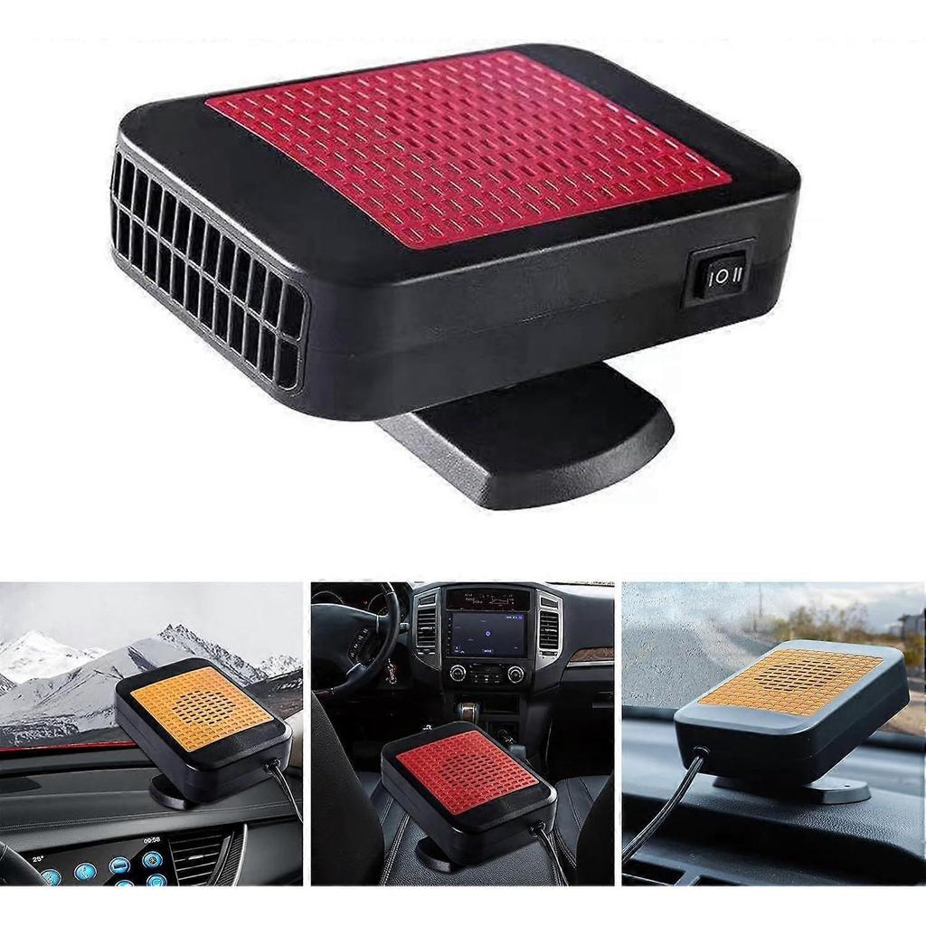 12V Portable Car Heater, 200W Fast Heating Defroster 2 In 1 Automobile Windshield Fast Heaters Car Heater That Plugs Into Cigarette Lighter for Car, S