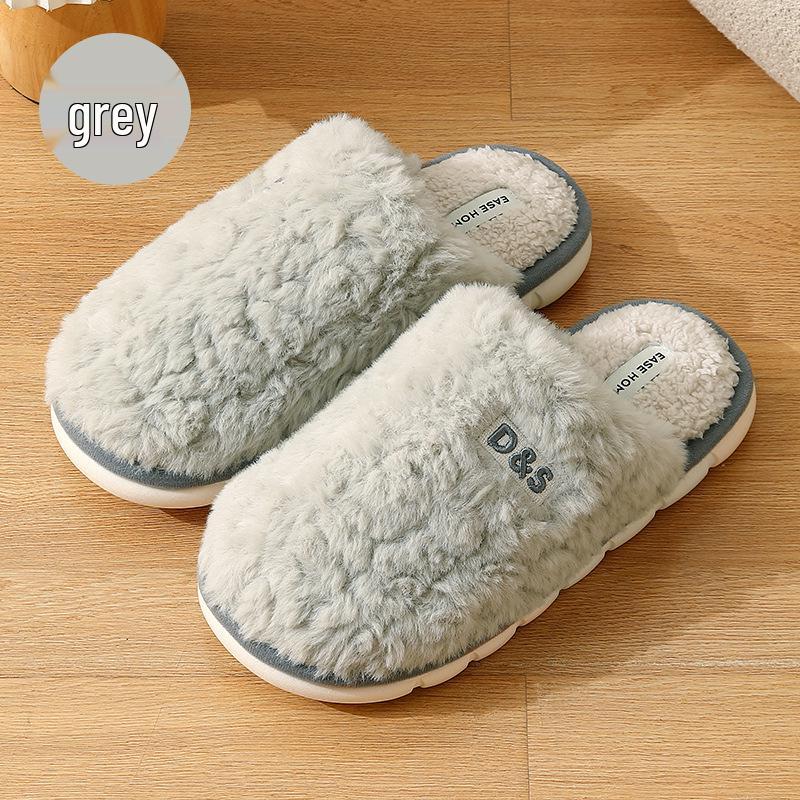 Men's and Women's Warm Plush Indoor Cotton Slippers