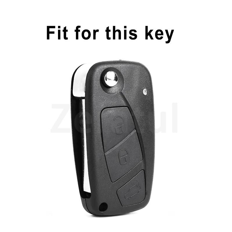For Fiat Florino Qubo Ducato Bravo Doblo Linea Punto Stilo Iveco 3Buttons TPU Car Remote Key Fob Shell Cover Case Holder