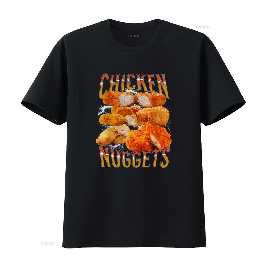 NEW LIMITED Chicken Nugget Funny Design Idea Premium T Shirt S 3XL vintage Washed Unisex graphic fashion streetwear Slightly