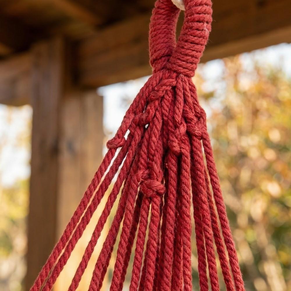 Colorful Stripe Hammock Chair Anti-Rollove Canvas Swing Durable Canvas Hanging Chair  Indoor