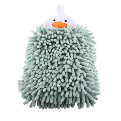 Kids Hand Towel Water Absorbent Soft Microfiber Hanging Loop Cartoon Hand Towel for Bathroom