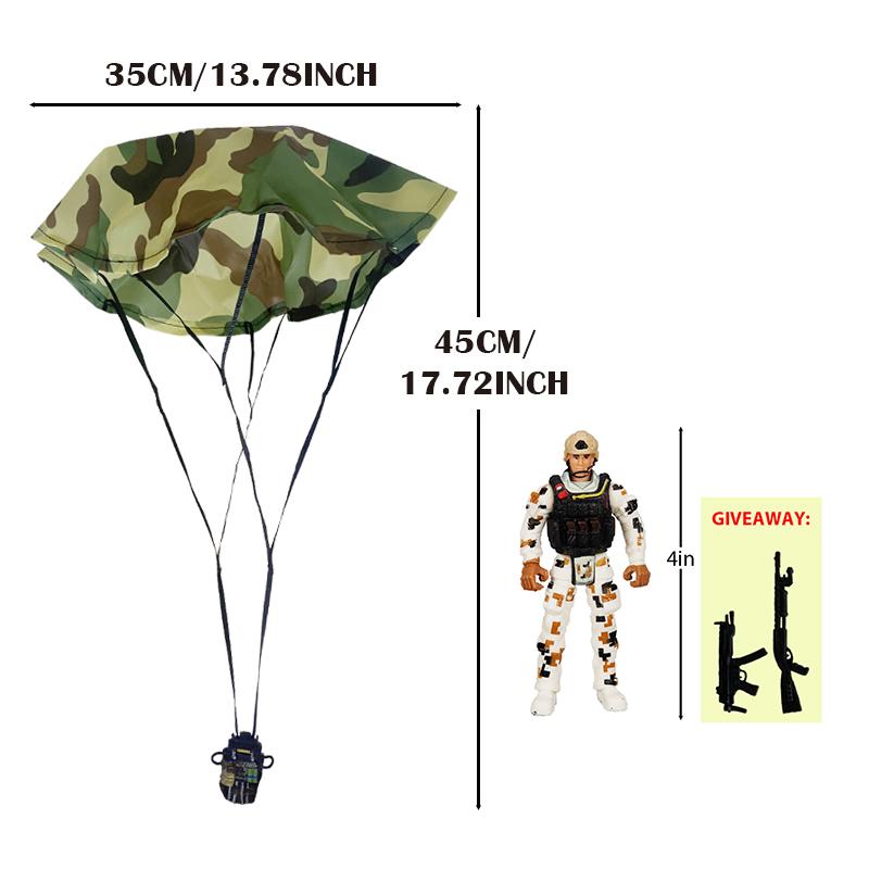 Parachute Toy Army Police Military Snow Navy Soldier Action Figure Toy Hand Throwing Kids Game for Boy Children Christmas Gift
