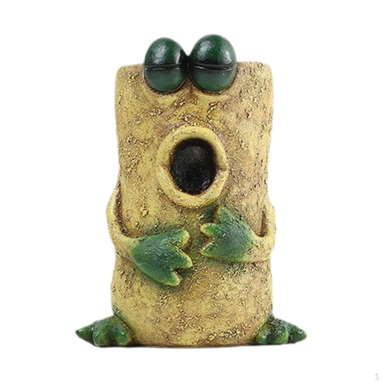 

Бонсай Кашпо Лягушка для Коллекционного Домашнего Дисплея D_Yellow