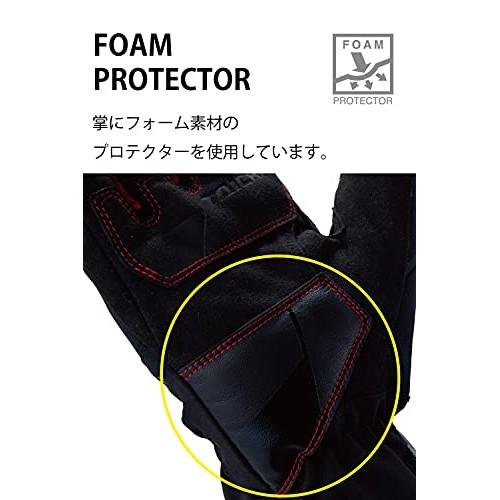 RS Taichi (RS TAICHI) Motorcycle All-Season Waterproof Touchscreen Compatible Protector Built-in DRYMASTER Fit Rain Gloves RST449 BLACK L