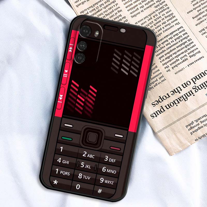 Luxury Vintage Phone Pattern For Motorola G85 Edge 50 G24 G35 G14 G04 40 G72 G34 G G54 G13 G32 5G Black Phone Case