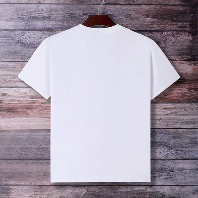 Summer Men's Pure Cotton Short-sleeved T-shirt Embroidered Brand Advertising Shirt Fat Men's Clothing