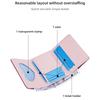 Baellerry Women's Pu Leather Short Purse Vertical Wallet Small Coin Purse Fashion Card Holder Multi-card Slot Snap Button Billfold