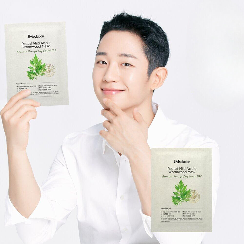 JM Solution ReLeaf Mild Acidic Wormwood Mask Sheet 1P