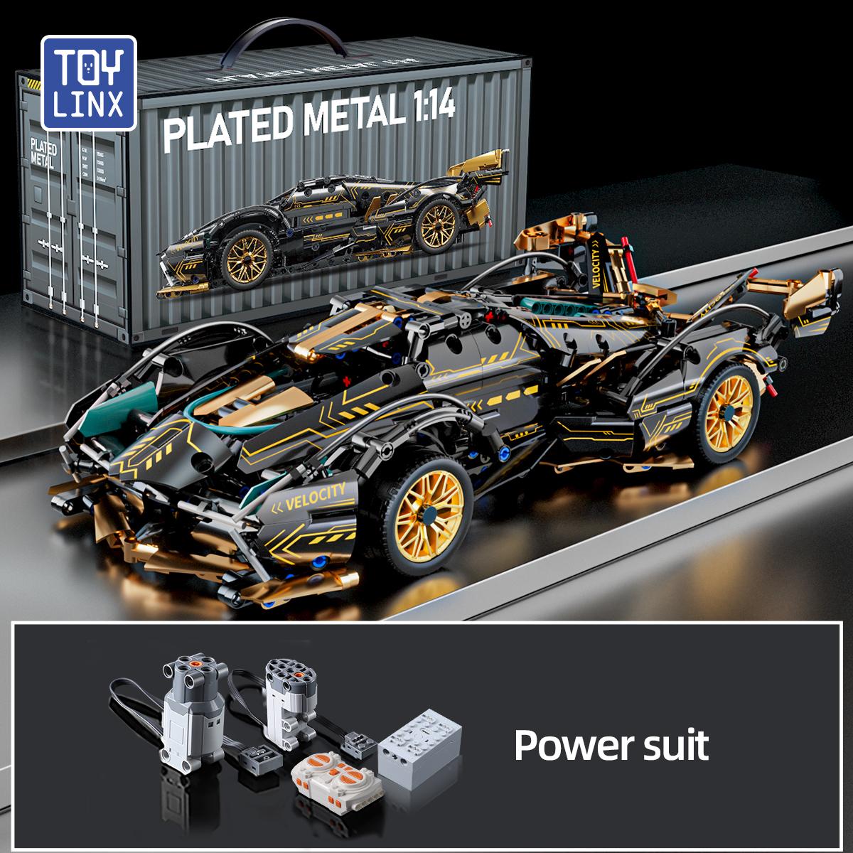 

TOYLINX Технические строительные блоки Гоночный спортивный скоростной автомобиль Модель Город Механический Супер Кирпичики Пазл Игрушки Подарок для взрослых