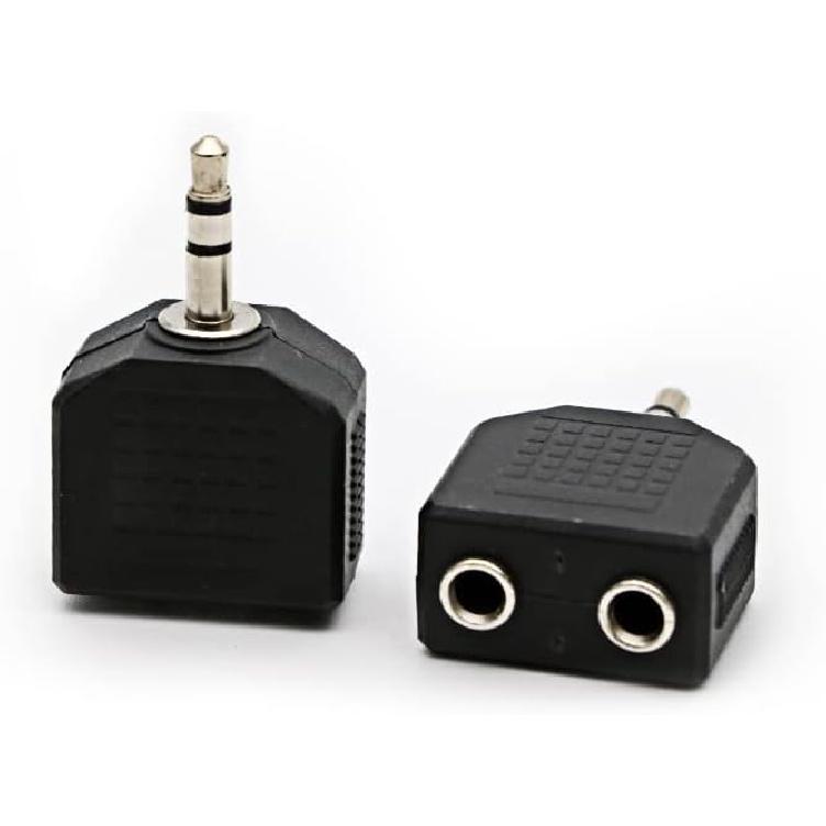 3.5mm Headphone Y Splitter, Gold Plated 3.5mm 1/8 inch Male to Dual Female Stereo Jack Adapter Converter,3-Pack