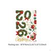 Christmas Window Stickers Removable Unique Cute Festive Charm Clings Xmas Decor for Club Home