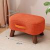 Wooden Low Stool Minimalist Shoe Changing Bench for Entryway Padded Footrest for Living Room Sofa Compact Bathroom Step Stool