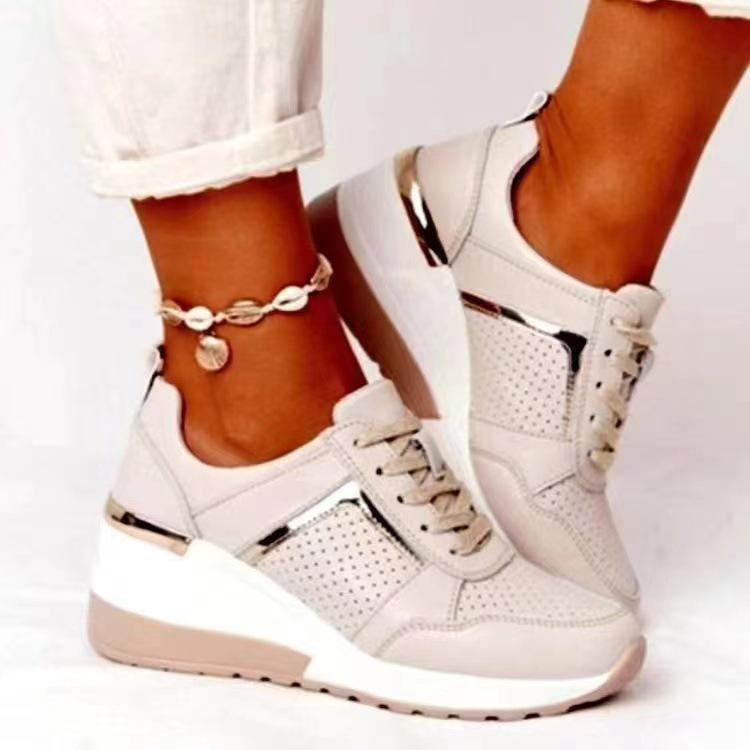 European and American Foreign Trade Cross-lace-up Muffin Bottom, Walking Casual Sports Shoes, Single Shoes, Platform 2025 Spot
