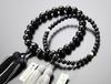 Prayer Mala Beads for Men Black Pure Silk Mala Beads for Women 7 Black Freshwater Pure Silk Pair Set Prayer Kyoto Prayer Kyoto Prayer Informal