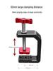 Heavy-Duty C-Clamp Phone Holder & Camera Ball Head Fixture