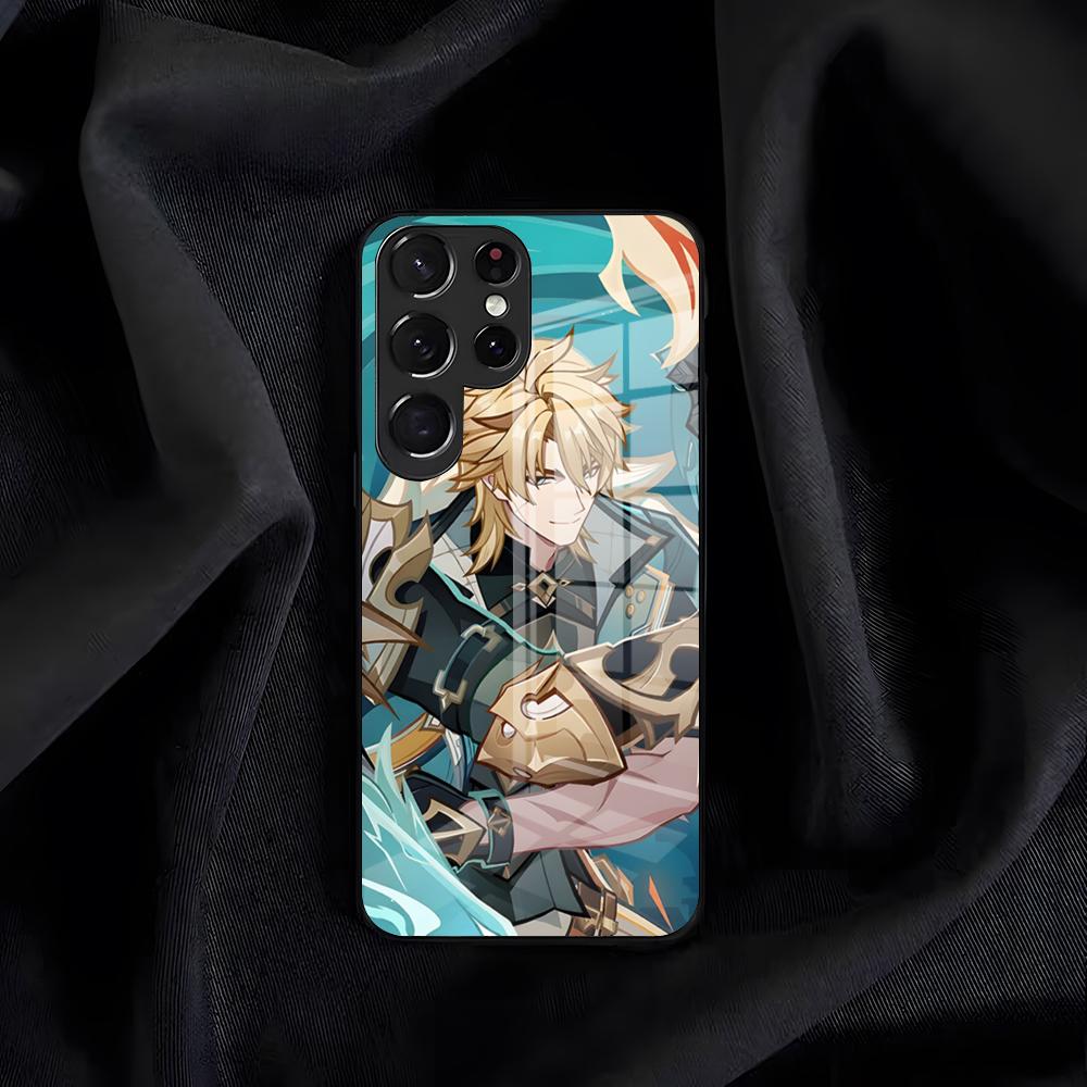 Varka Genshin Impact Phone Case For Samsung S26 S25 Edge S24 S23 S22 S21 S20 Ultra Plus FE Glass Cover