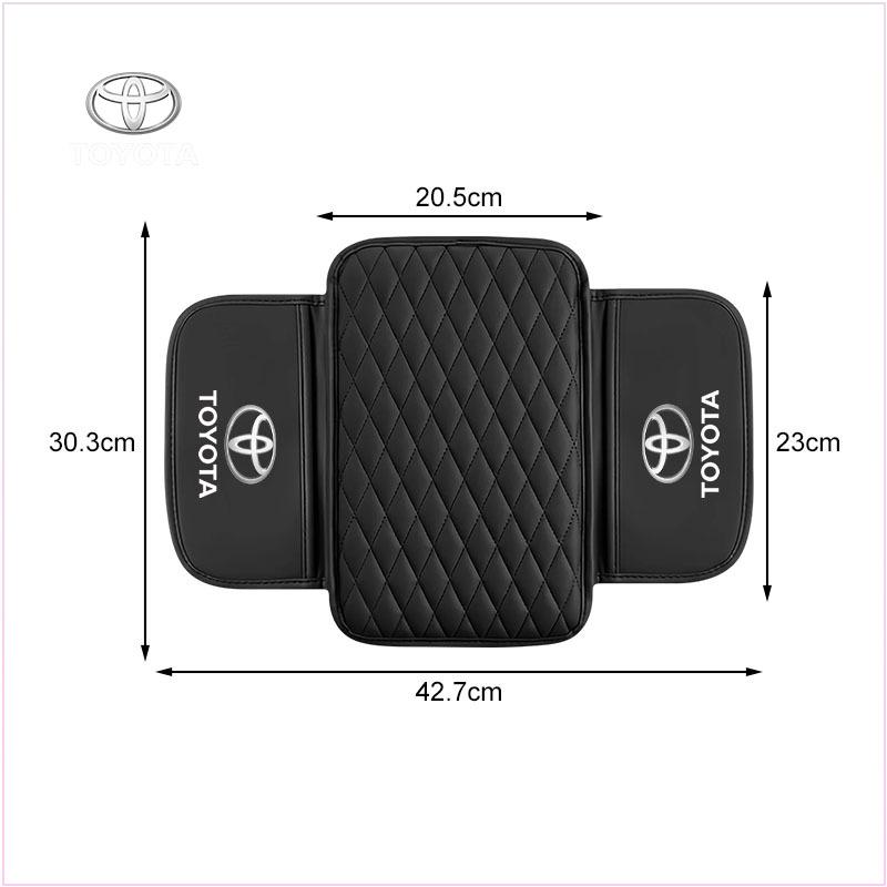 Podložka na opěrku ruky do auta z PU kůže Box na kapesníky Výšková podložka Box na opěrku ruky pro Toyota Chr Corolla Camry Rav4 Yaris Hilux Prius Avensis Auris Prado Verso Fortuner