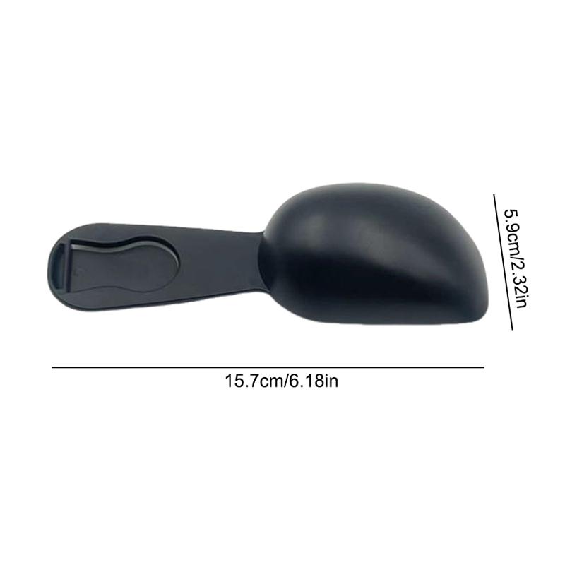 

1Pc Black Plastic Cereal Spoon Multifunctional Measuring Spoon Coffee Scoop Baking Tool Kitchen Gadgets