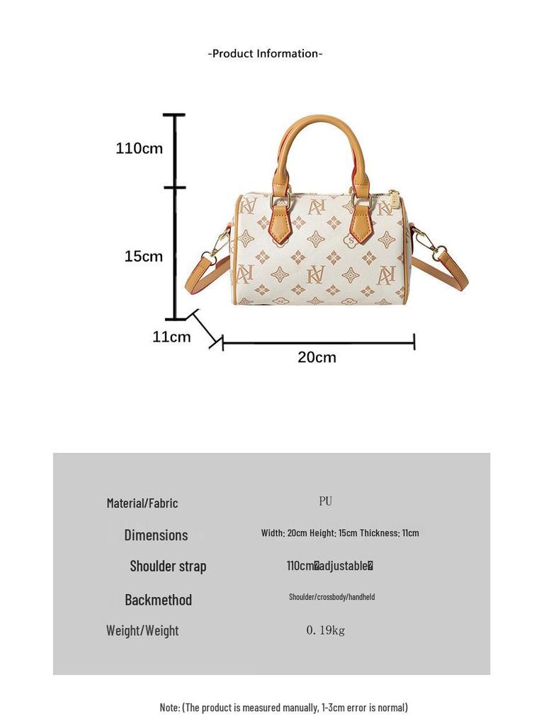 2025 Women's Classic Monogram Boston Pillow Bag - Versatile Fashion Handbag & Crossbody Shoulder Bag