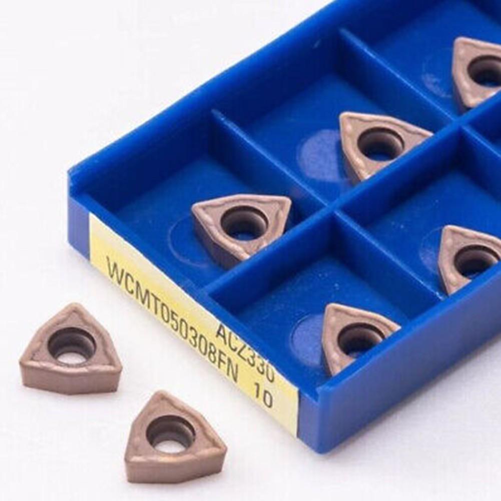 WCMT050308FN ACZ330 10Pcs U-Drill Carbide Drilling Insert WC Style 25-28.5 Scope