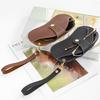 Retro PU Leather Handmade Glasses Bag Sunglasses Case Portable Myopia Frame Protector Simple Hanging Neck Wrist Storage Box