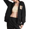 MLB Sweatshirts Men's Black Hooded Moderate Cardigan 3ATRC0126-44BKS