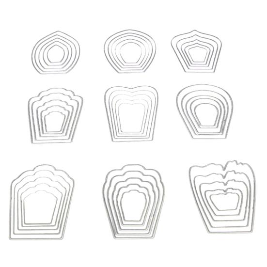 

Лепестки цветов Металлические штампы для резки DIY Скрапбукинг Бумага Карты Изготовление трафаретной формы серебряный