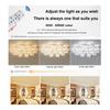 LED Ceiling Lamp for Living Room Soft Light Eye Protection Intelligent Dimming Lamp Petal Design Lamp Energy-Saving Home Decor Lighting
