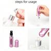 1PC 1ml Bottom Self-Pumping Perfume Sample Bottle Travel Portable Refillable Empty Bottle 1ml  Cosmetic  Spray Bottle Dispenser