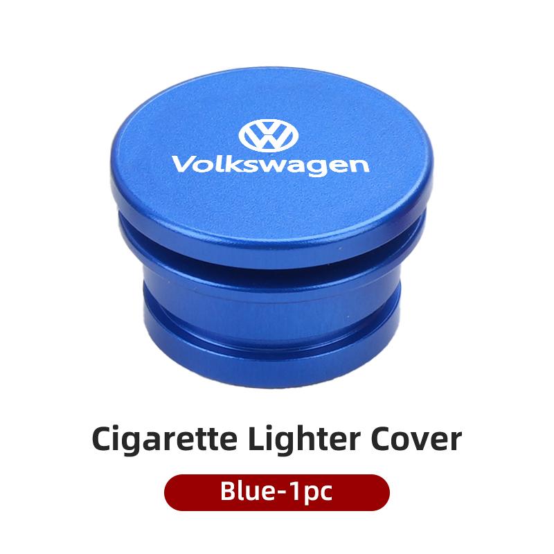 CUP1 Metal Car Cigarette Lighter Cover Decorative Cover DustProof Dust Cover Auto Accessories For VW GTI Polo Passat Scirocco Tiguan