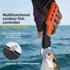Lightweight Aluminum Fish Gripper Multifunctional Lip Grip with Scale for Sea Bass Trout Saltwater Kayak Fishing