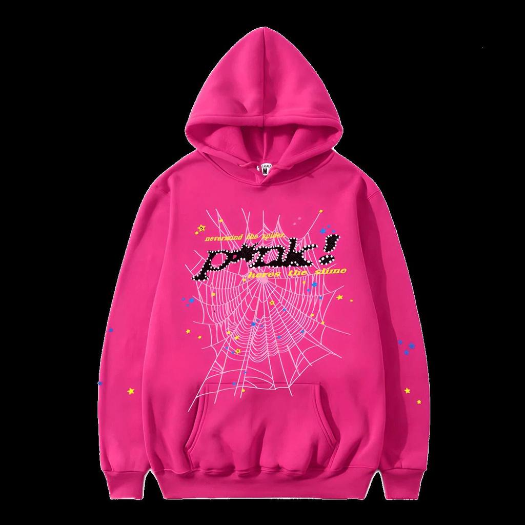 American SP5DER Spider Web Hoodie & Young Thub Trousers Sports Set for Men & Women