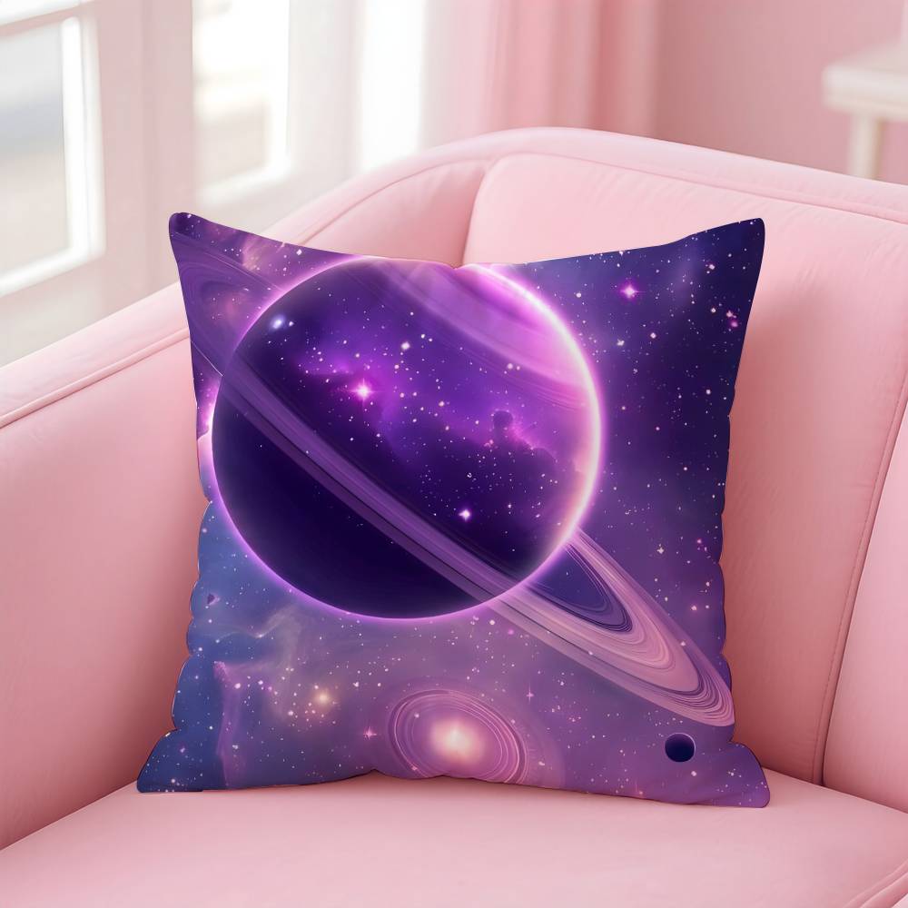 Space Starry Sky Pillow Case Pattern Printing Pillowcase Living Room Sofa Cushion Cover Bedroom Room Decor